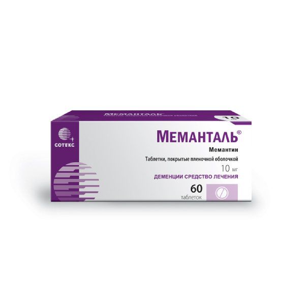 Фотография товара Меманталь таблетки п/о плен. 10мг 60шт
