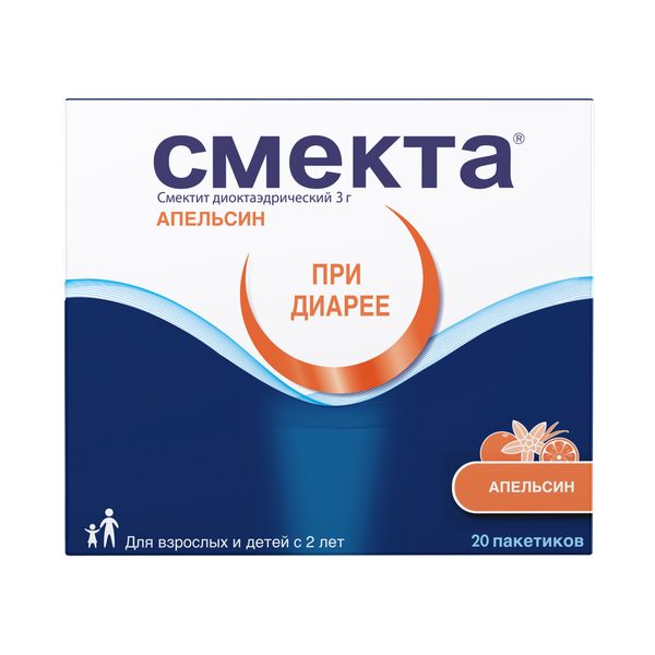 Фотография товара Смекта вкус клубники порошок для приг. суспензии для приема внутрь пак. 3г 30шт