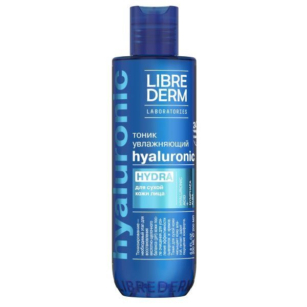Фотография товара Тоник гиалуроновый увлажняющий Hydra для сухой кожи Librederm/Либридерм 200мл
