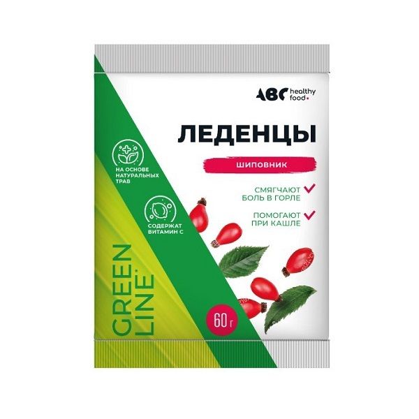 Фотография товара Карамель леденцовая с витамином С вкус липа и мед ABC Healthy Food 60г