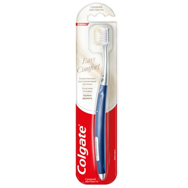 Фотография товара Щетка зубная средней жесткости Easy Comfort Colgate/Колгейт