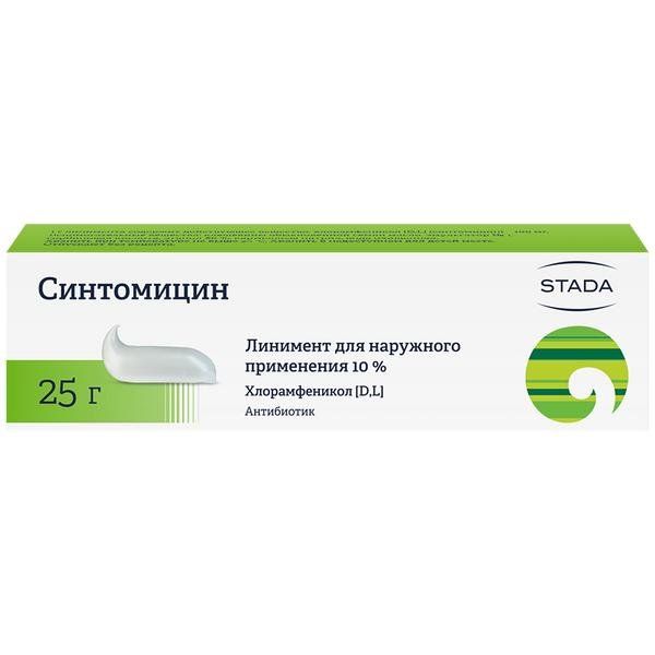 Фотография товара Синтомицин линимент 10% 25г