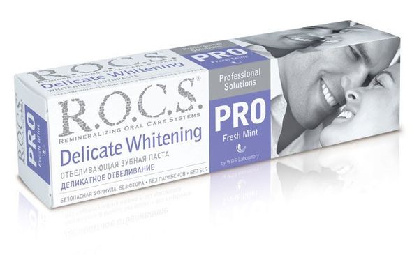 Фотография товара Паста зубная R.O.C.S./РОКС отбеливающая Delicate Whitening Fresh Mint 135г