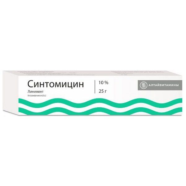 Фотография товара Синтомицин линимент для наружного применения 10% 25г
