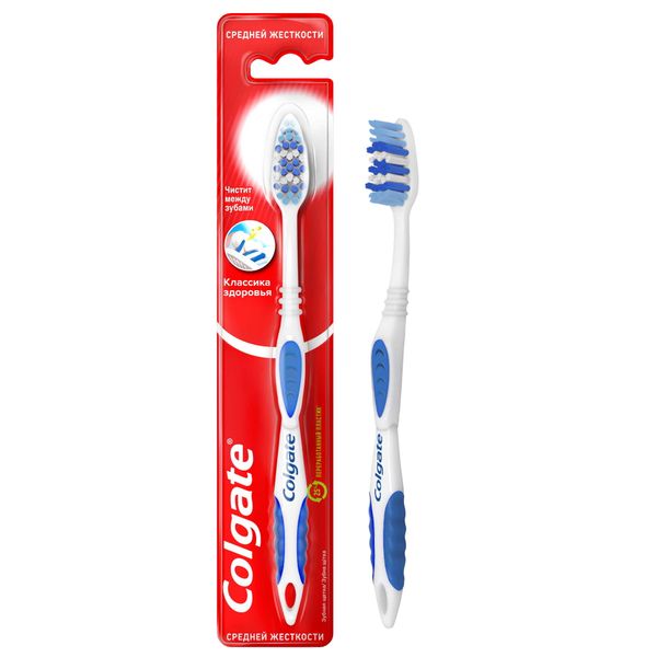 Фотография товара Щетка зубная средней жесткости Классика здоровья Colgate/Колгейт
