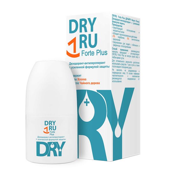 Фотография товара Дезодорант с усиленной формулой защиты Форте Плюс Dry Ru/Драй Ру 50мл
