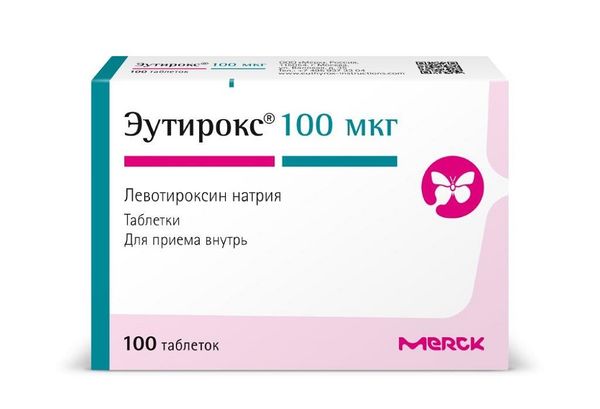 Фотография товара Эутирокс таблетки 75мкг 100шт