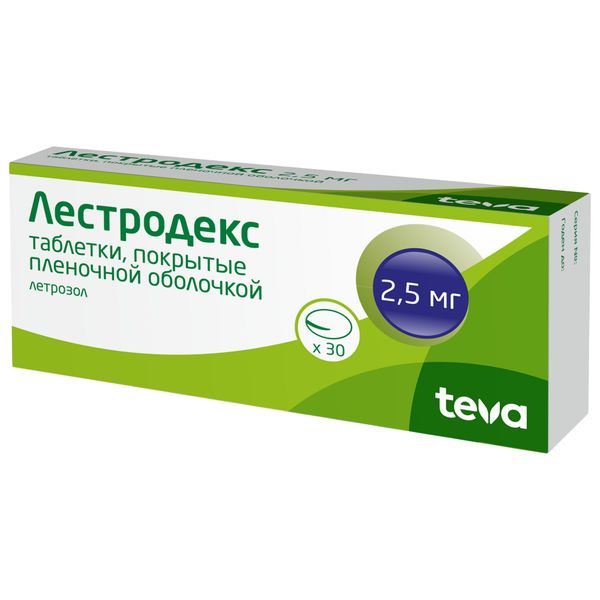 Фотография товара Лестродекс таблетки п/о плен. 2,5мг 30шт