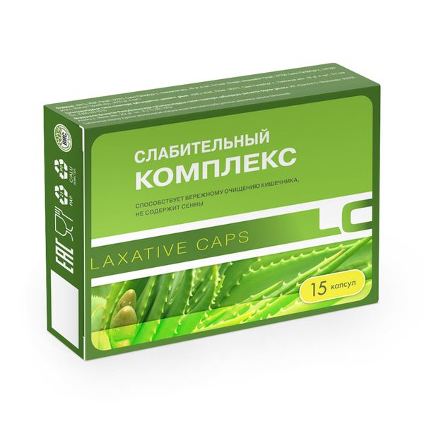 Фотография товара Слабительный комплекс капсулы 0,43г 15шт
