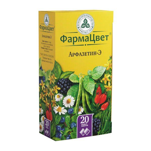 Фотография товара Арфазетин-Э фильтр-пакеты 2г 20шт