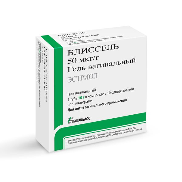 Фотография товара Блиссель гель вагинальный 50мкг/г 10г+Аппликатор 10шт