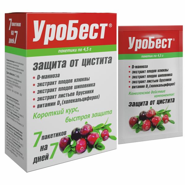 Фотография товара УроБест порошок пак. 4,5г 7шт