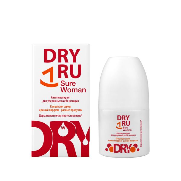 Фотография товара Антиперспирант для уверенных в себе женщин Roll-On Sure Woman Dry Ru/Драй Ру 50мл
