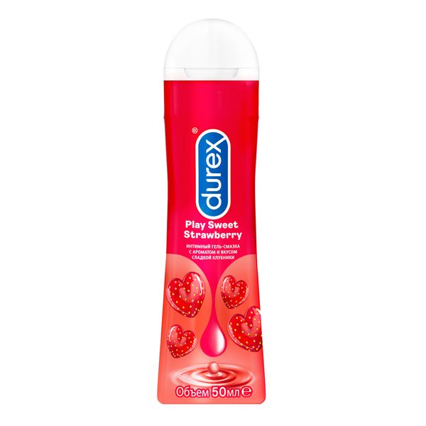 Фотография товара Гель-смазка с ароматом клубники Play Sweet Strawberry Durex/Дюрекс фл. 50мл