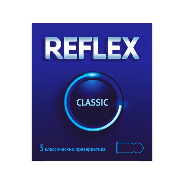 Фотография товара Презервативы из натурального латекса в смазке Classic Reflex/Рефлекс 12шт