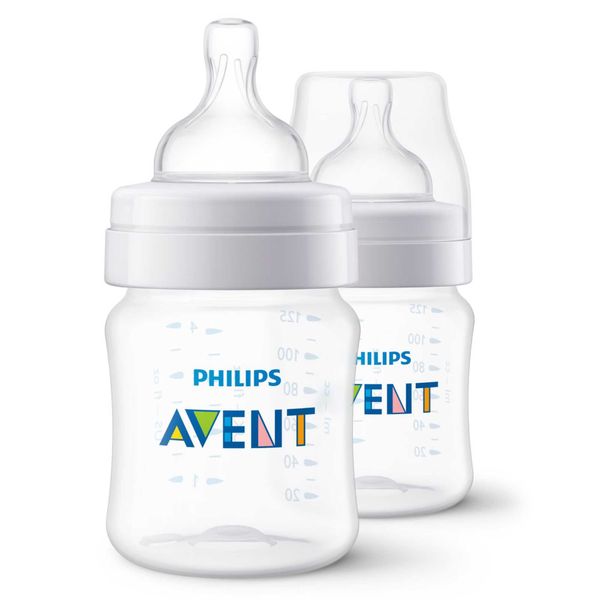 Фотография товара Бутылочка с силиконовой соской из полипропилена с 0 мес. Anti-colic Philips Avent 125мл (SCY100/01)