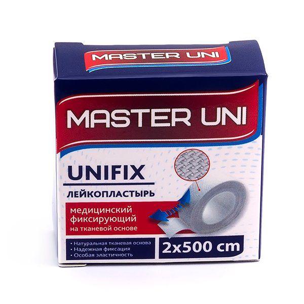 Фотография товара Лейкопластырь фиксирующий на нетканой основе Master Uni/Мастер Юни 3х500см