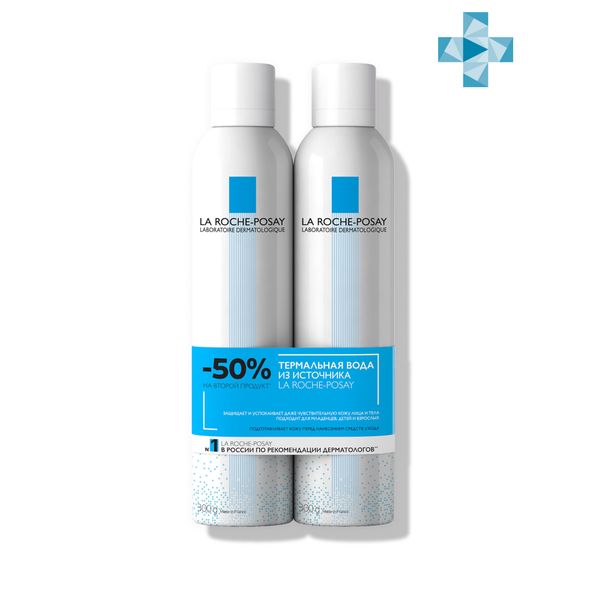 Фотография товара Вода термальная скидка -50% на второй La Roche Posay/Ля рош позе 150мл 2шт (VRU10272)