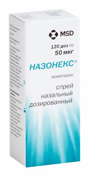 Фотография товара Назонекс спрей назальный дозированный 50мкг/доза 60доз