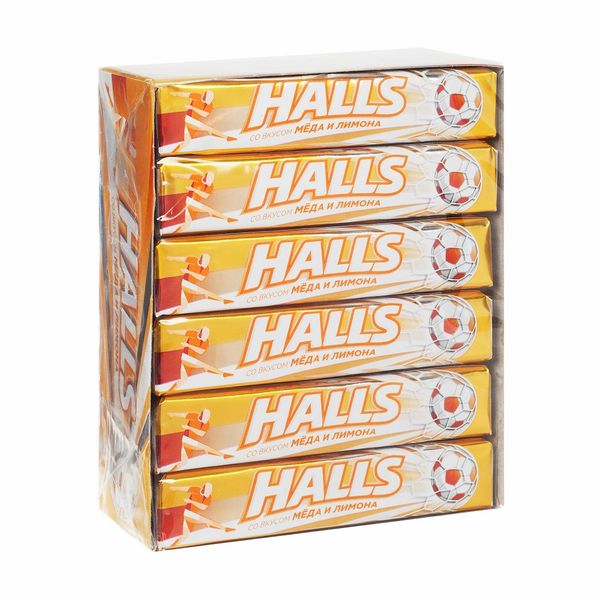 Фотография товара Леденцы вкус меда и лимона Halls/Холлс 25г 12уп