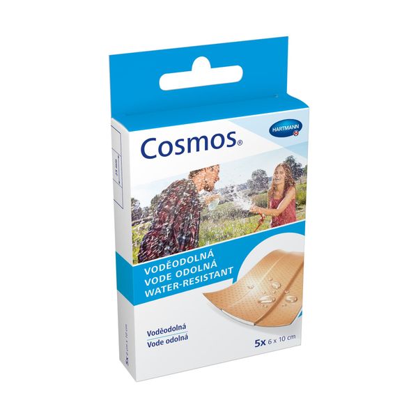Фотография товара Пластырь водоотталкивающий нестерильный Water-resistant Cosmos/Космос 6х10см 5шт