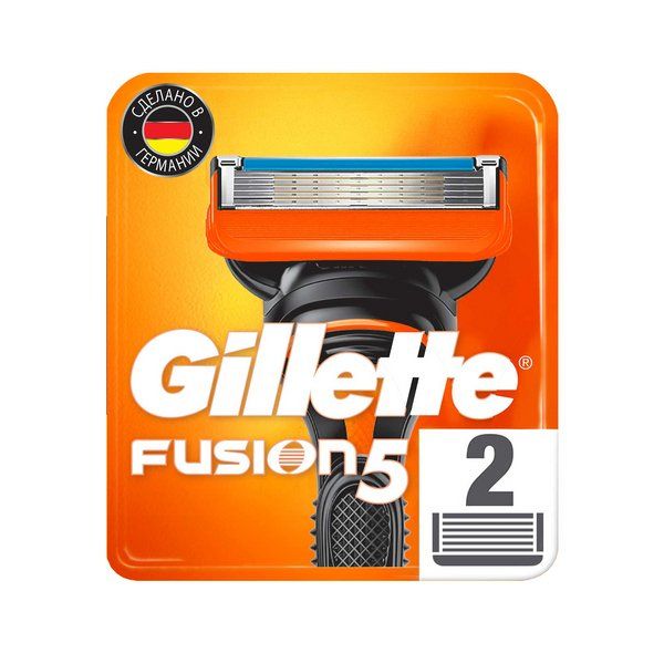 Фотография товара Сменные кассеты Gillette (Жиллетт) Fusion5, 2 шт.
