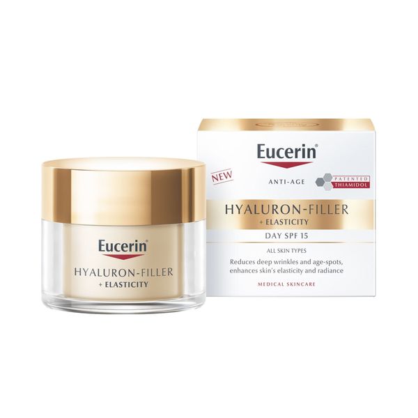 Фотография товара Крем для дневного ухода за кожей Hyaluron-Filler+Elasticity Eucerin/Эуцерин банка 50мл (69675)