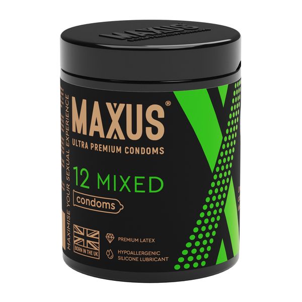 Фотография товара Презервативы текстурированные и гладкие Mixed Maxus/Максус 3шт