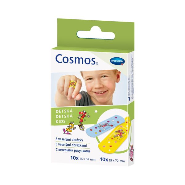 Фотография товара Пластырь гипоаллергенный с рисунком 2 размера Kids Cosmos/Космос 20шт (5356231)