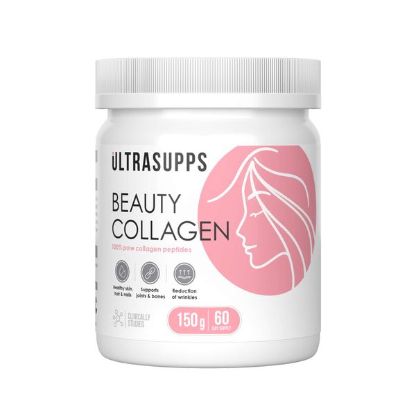 Фотография товара Бьюти коллаген пептиды UltraSupps/Ультрасаппс порошок банка 150г