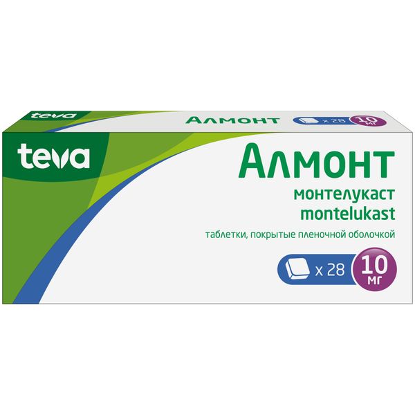 Фотография товара Алмонт таблетки п/о плен. 10мг 98шт
