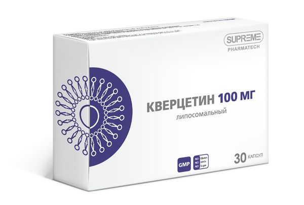 Фотография товара Кверцетин липосомальный Supreme Pharmatech капсулы 548мг 30шт