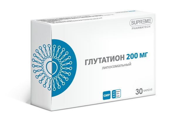 Фотография товара Глутатион липосомальный Supreme Pharmatech капсулы 548мг 30шт