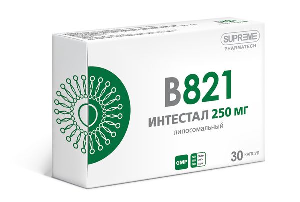 Фотография товара Интестал В821 Supreme Pharmatech капсулы 548мг 30шт