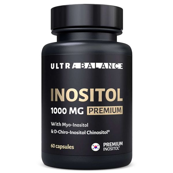 Фотография товара Инозитол 1000мг Mio-Inositol & D-Chiro-Inositol Premium UltraBalance/УльтраБаланс капсулы 550мг 60шт