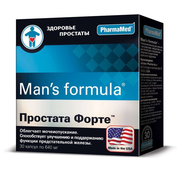 Фотография товара Простата Форте Man's formula/Мен-с формула капсулы 640мг 30шт