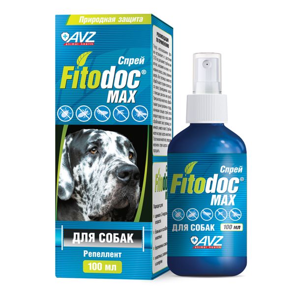 Фотография товара Fitodoc Max Спрей для собак репеллентный фл. 100мл