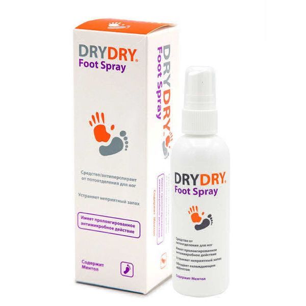 Фотография товара Средство для ног от потоотделения Foot Spray Dry Dry/Драй Драй 100мл