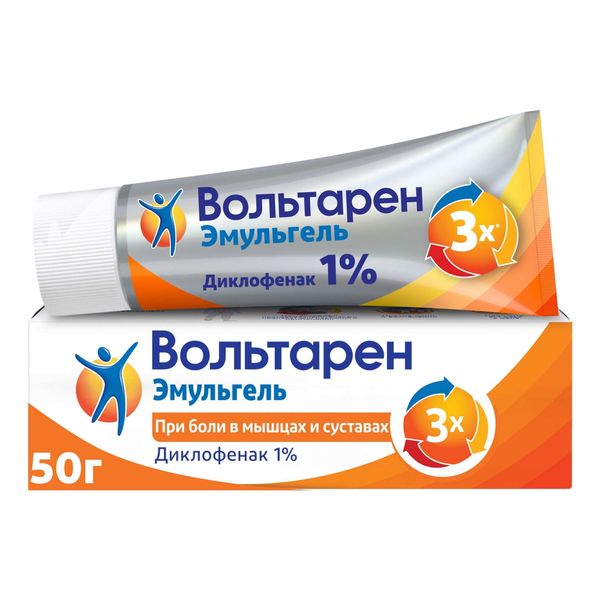 Фотография товара Вольтарен Эмульгель гель для наружного применения 2% 50г