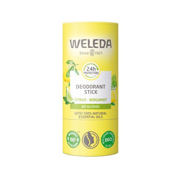 Фотография товара Дезодорант-стик с цитрусом и бергамотом 24ч Weleda/Веледа 50г