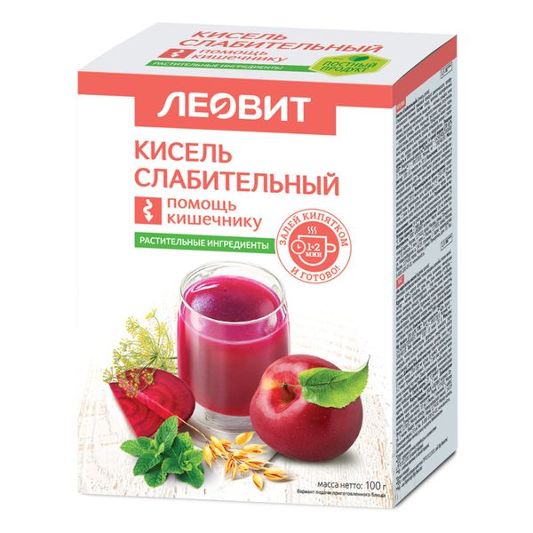 Фотография товара Кисель слабительный Леовит пак. 20г 5шт