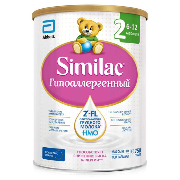 Фотография товара Смесь сухая для детей от 0 до 6 мес. Гипоаллергенный 1 Similac/Симилак банка 375г