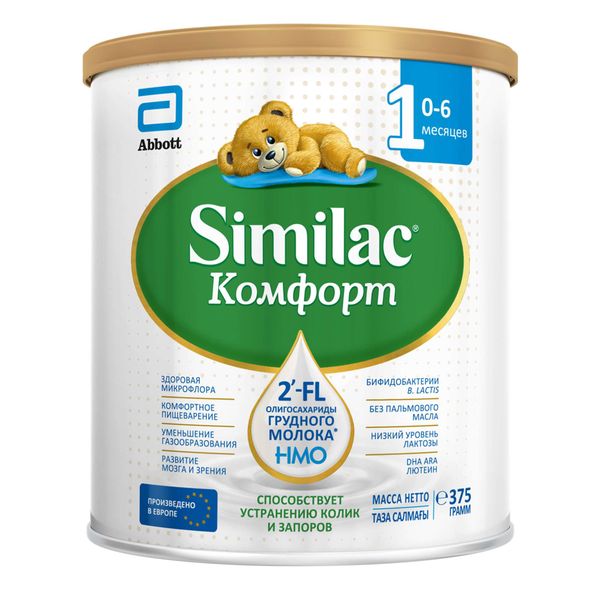 Фотография товара Смесь сухая для детей от 0 до 6 мес. Комфорт 1 Similac/Симилак банка 375г