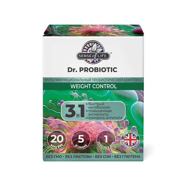 Фотография товара Контроль веса Dr.Probiotic Sense of Life капсулы 600мг 30шт
