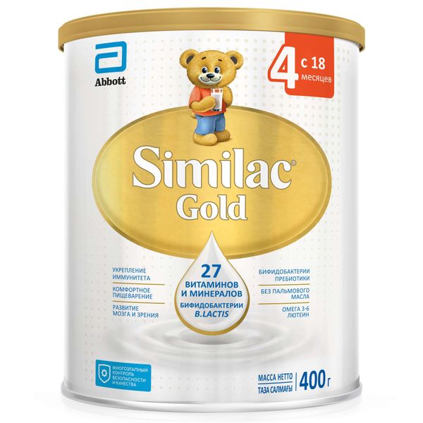 Фотография товара Напиток сухой молочный детское молочко от 18 мес. Gold 4 Similac/Симилак банка 800г