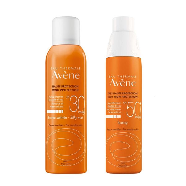 Фотография товара 1X Масло-спрей солнцезащитное невесомое SPF30 Avene/Авен фл. 150мл (C77540) + 1X Спрей солнцезащитный SPF50+ Avene/Авен 200мл (С19958)