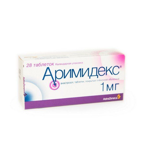 Фотография товара Аримидекс таблетки п/о плен. 1мг 28шт