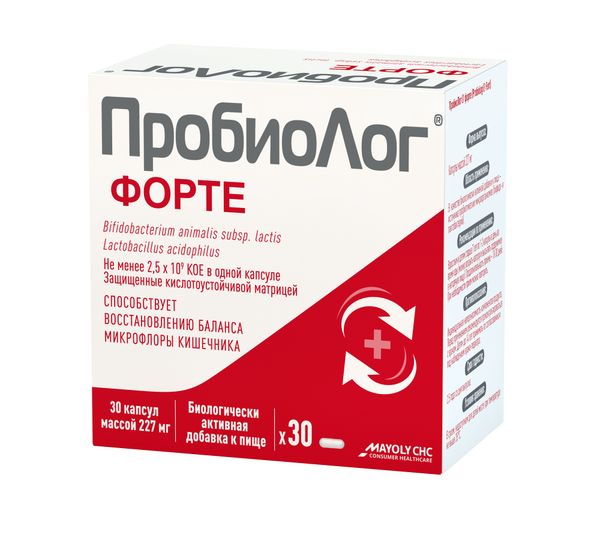 Фотография товара ПробиоЛог Форте капсулы 227мг 30шт