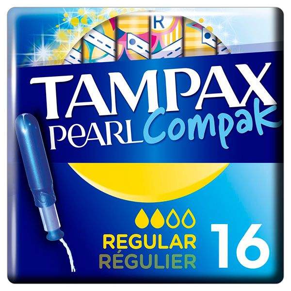 Фотография товара Тампоны гигиенические с аппликатором Super Compak Pearl Tampax/Тампакс 16шт