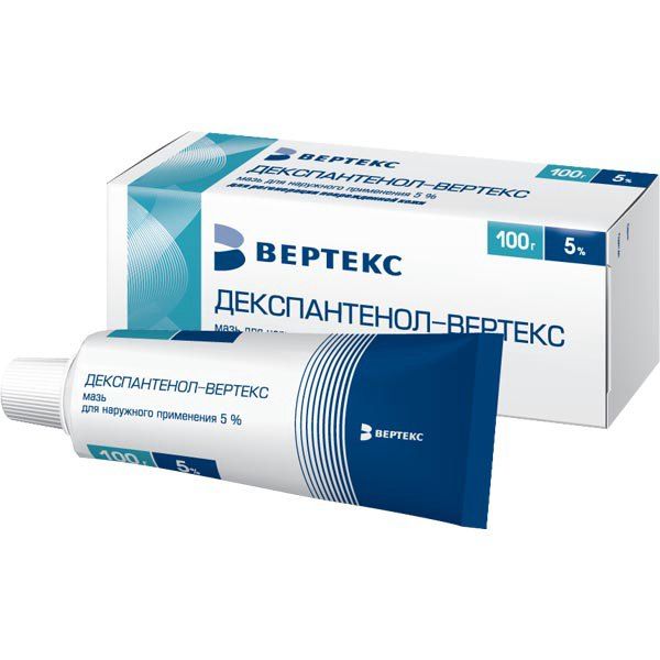 Фотография товара Декспантенол-Вертекс мазь для наружного применения 5% 100г
